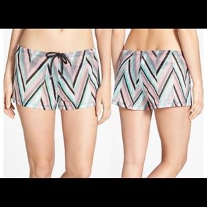 Becca 'Stay Connected' Chevron Cover-Up Shorts